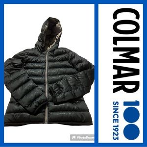 Colmar Originals Vintage Black Down Jacket with Fixed Hood 38